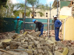 Brick by Brick.  Right hand side neighbouring house behind.