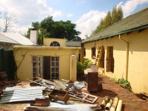 View from just inside the front gate.