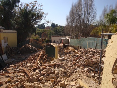 View of the site from south to north.