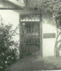 Wrought Iron Entrance Gate to 'Many Stones.'