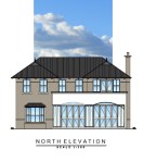 Almost up-to-date impression of the north elevation.