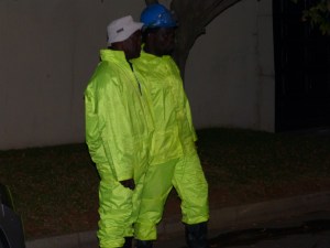 Satisfied with a job well done.