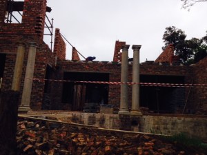 View of the house from the garden.