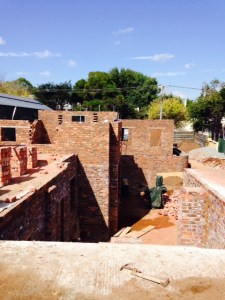 Standing Upstairs and Looking South towards the Street.