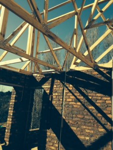 Rafters over the main bedroom.  