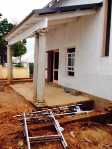 Cottage veranda taking shape.