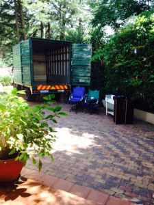 The start of serious downsizing.  This truck carried off lots of things and I haven't given them a thought since. 