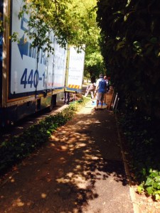 Eddie's Removal Truck outside on Feb 23rd.