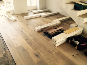 flooring just inside the front door.