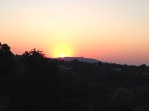 Johannesburg winter sunset from Westcliff.