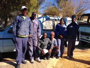 Johannes and his team.