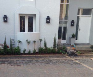 Front entrance taking shape.